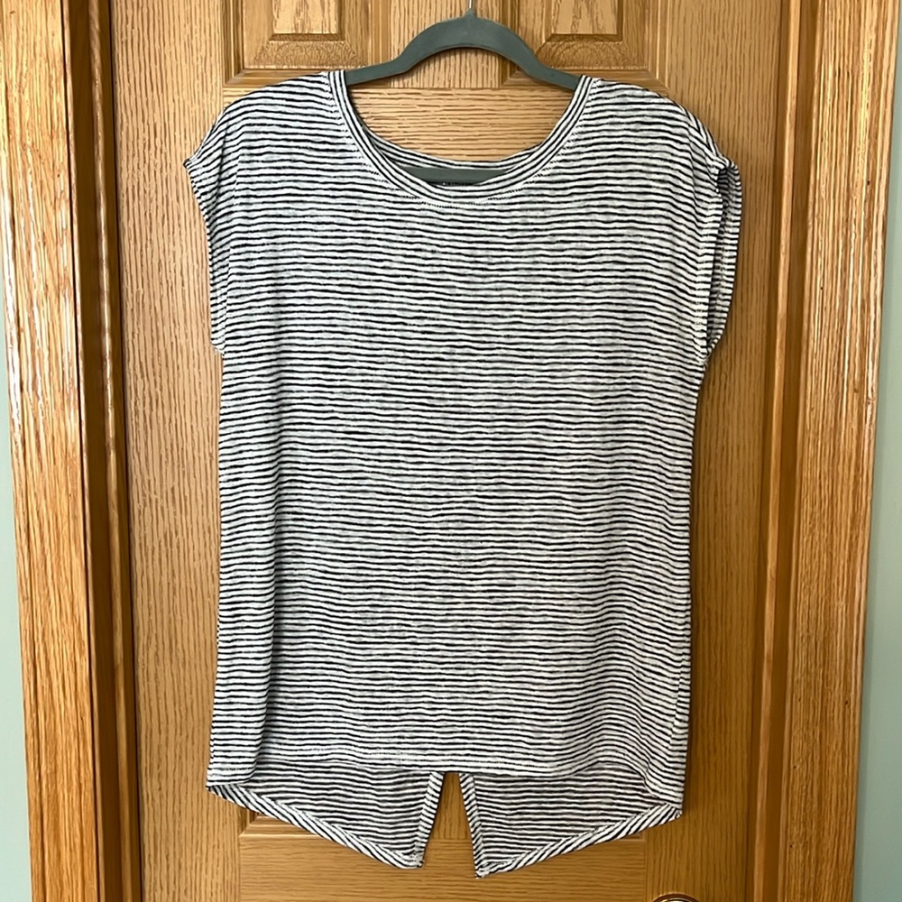 Athleta Breezy split-back top